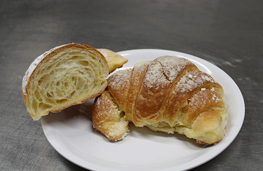 Brioches fresche di pasticceria